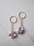 Faux Pearl Beaded Flower Keychains Small