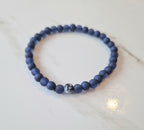 Blue Beaded Simple Bracelet