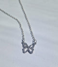 Cute Silver Butterfly Necklace