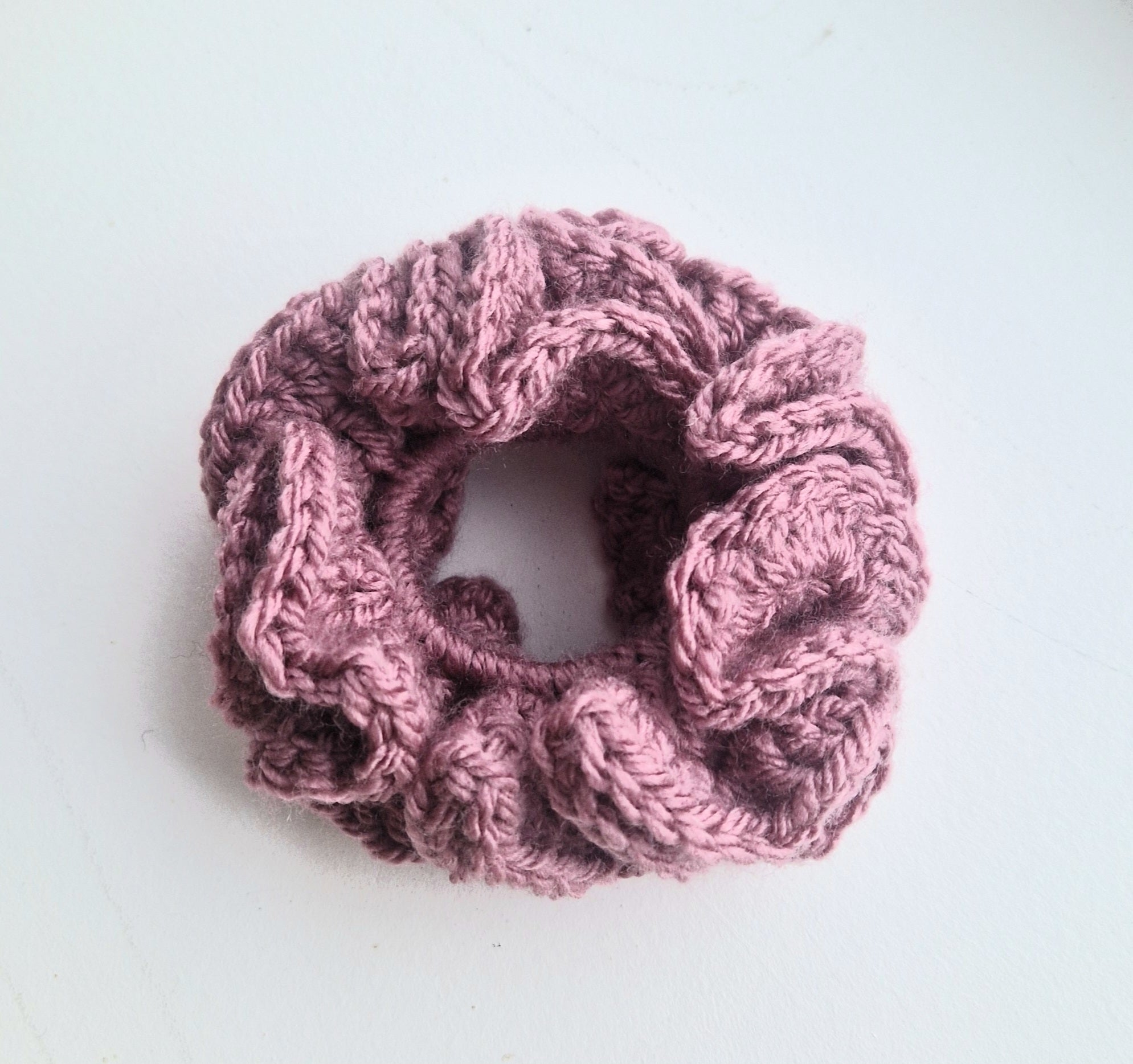 Medium Pink Chunky Scrunchie