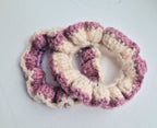 Small Cute Cream and Pink Scrunchies Set