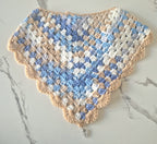 90's Inspired Crochet Bandana Multicoloured Large