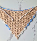 90's Inspired Crochet Bandanas Multicolours Large