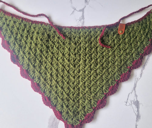 90's Inspired Crochet Bandana Large