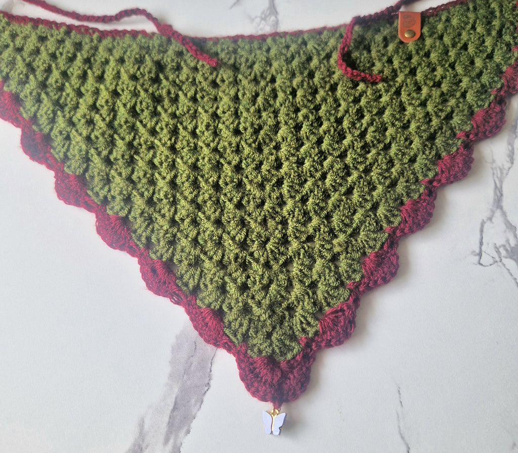 90's Inspired Crochet Bandana Large