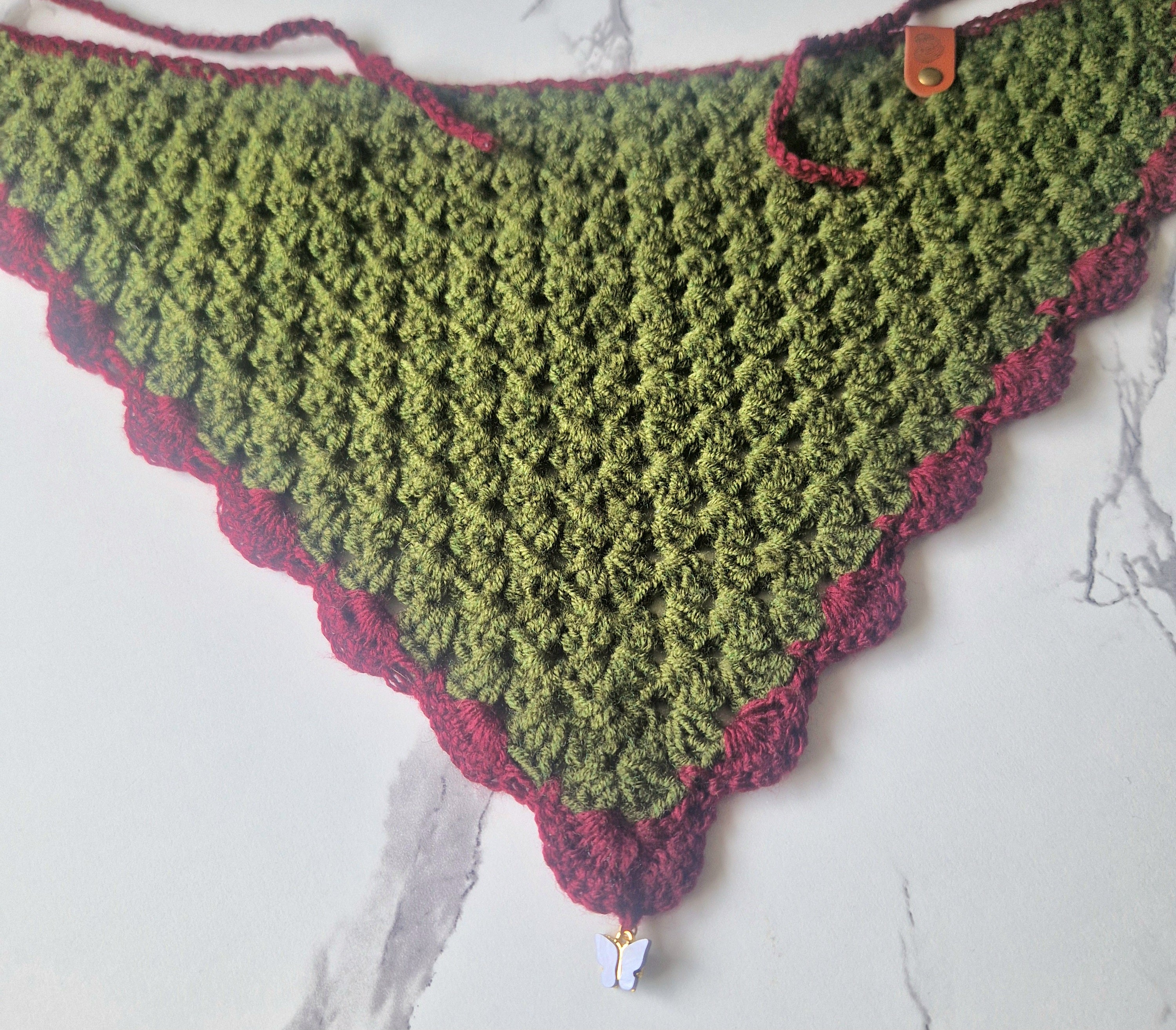 90's Inspired Crochet Bandana Large