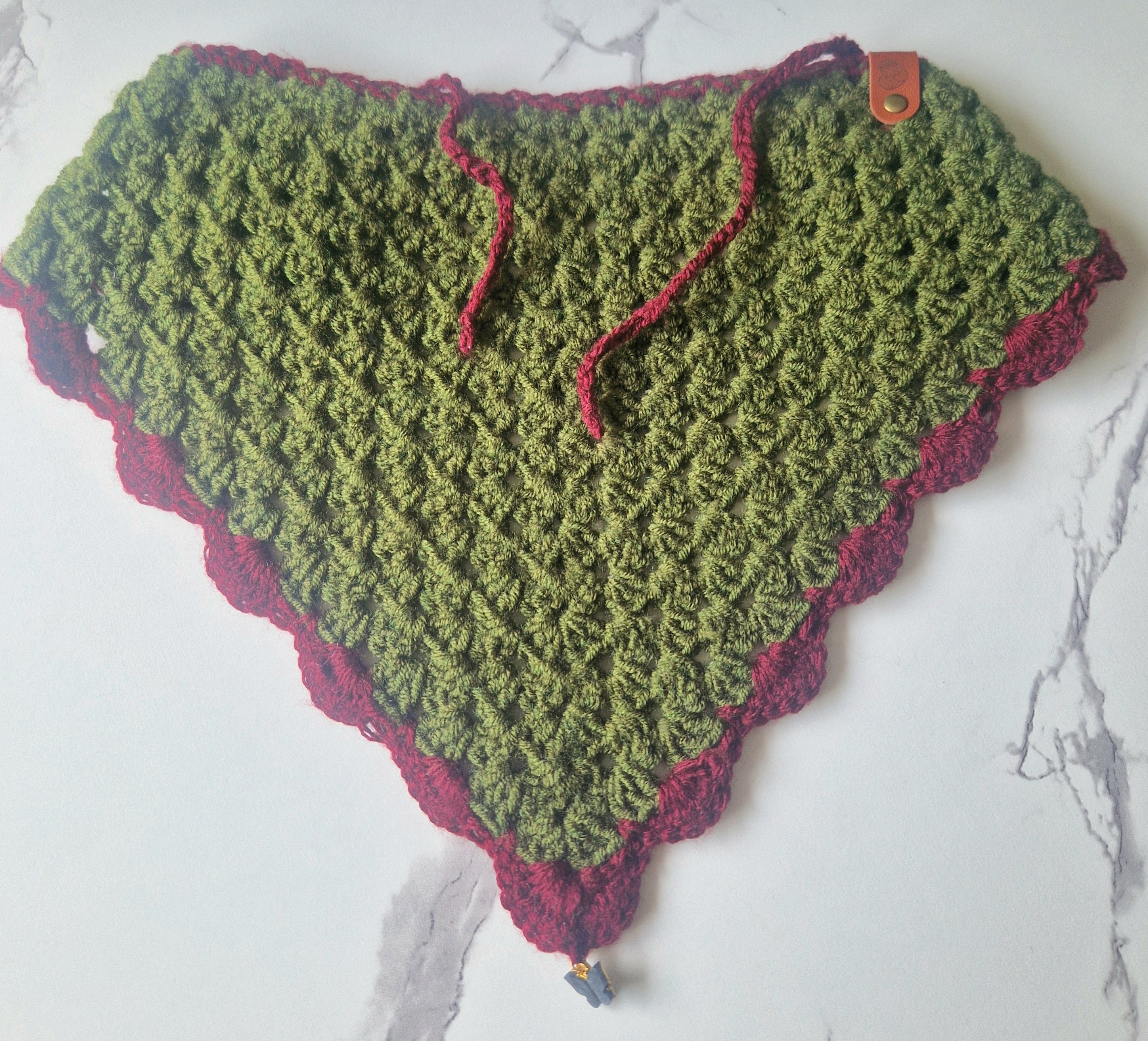 90's Inspired Crochet Bandana Large