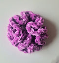 Fluffy Crochet Scrunchie Purple