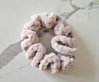 Fluffy Crochet Scrunchie Oat