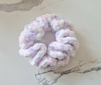 Fluffy Crochet Scrunchie Multicoloured Purple