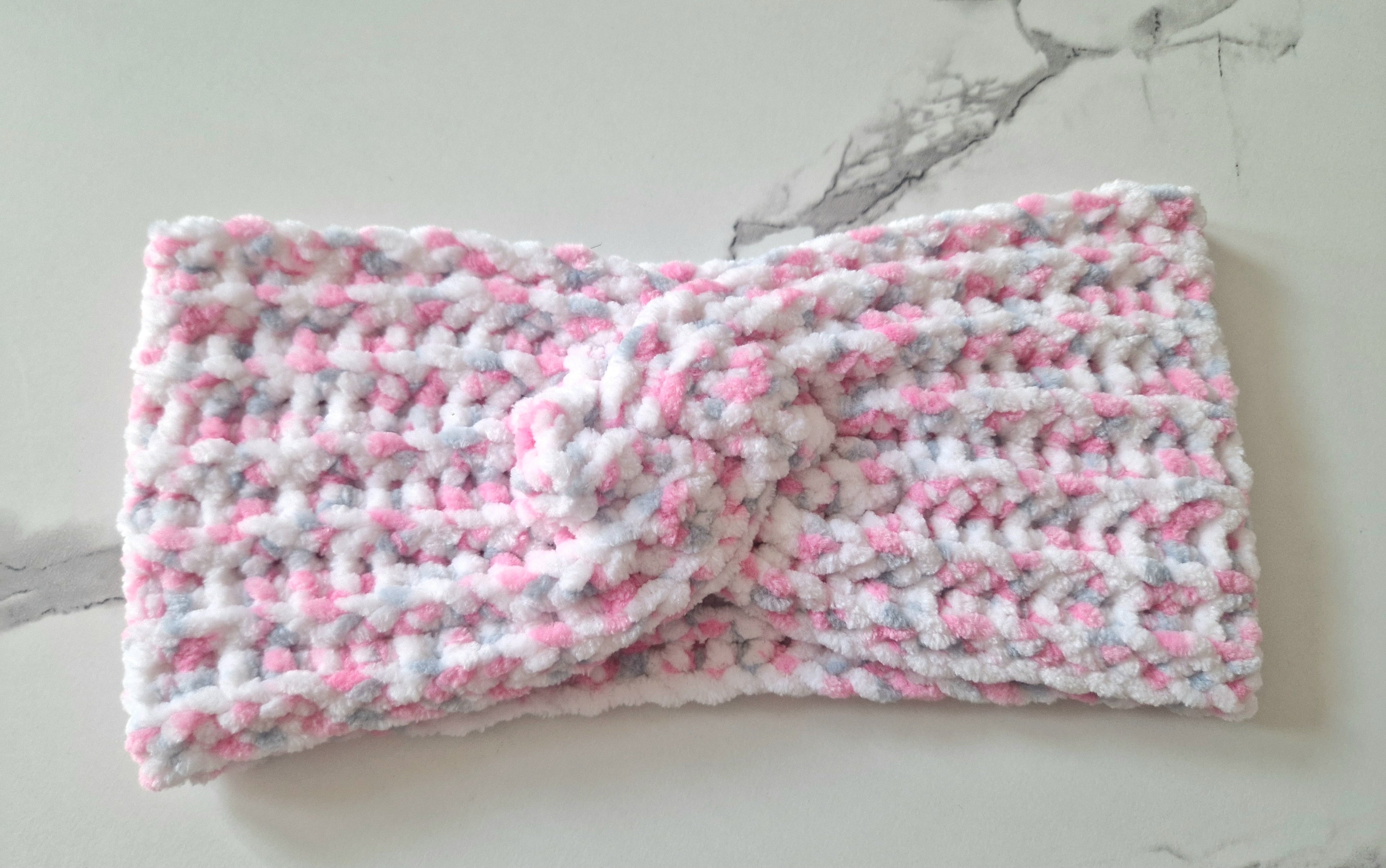 Colourful Pink Crochet Ear Warmers