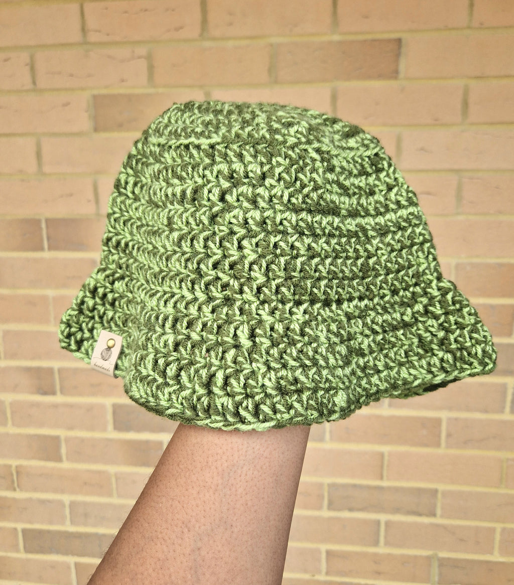 90's Inspired Green Bucket Hat
