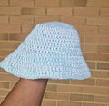 90's Inspired Blue, Purple And Pink Bucket Hat