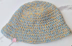 90's Inspired Blue And Gold Bucket Hats
