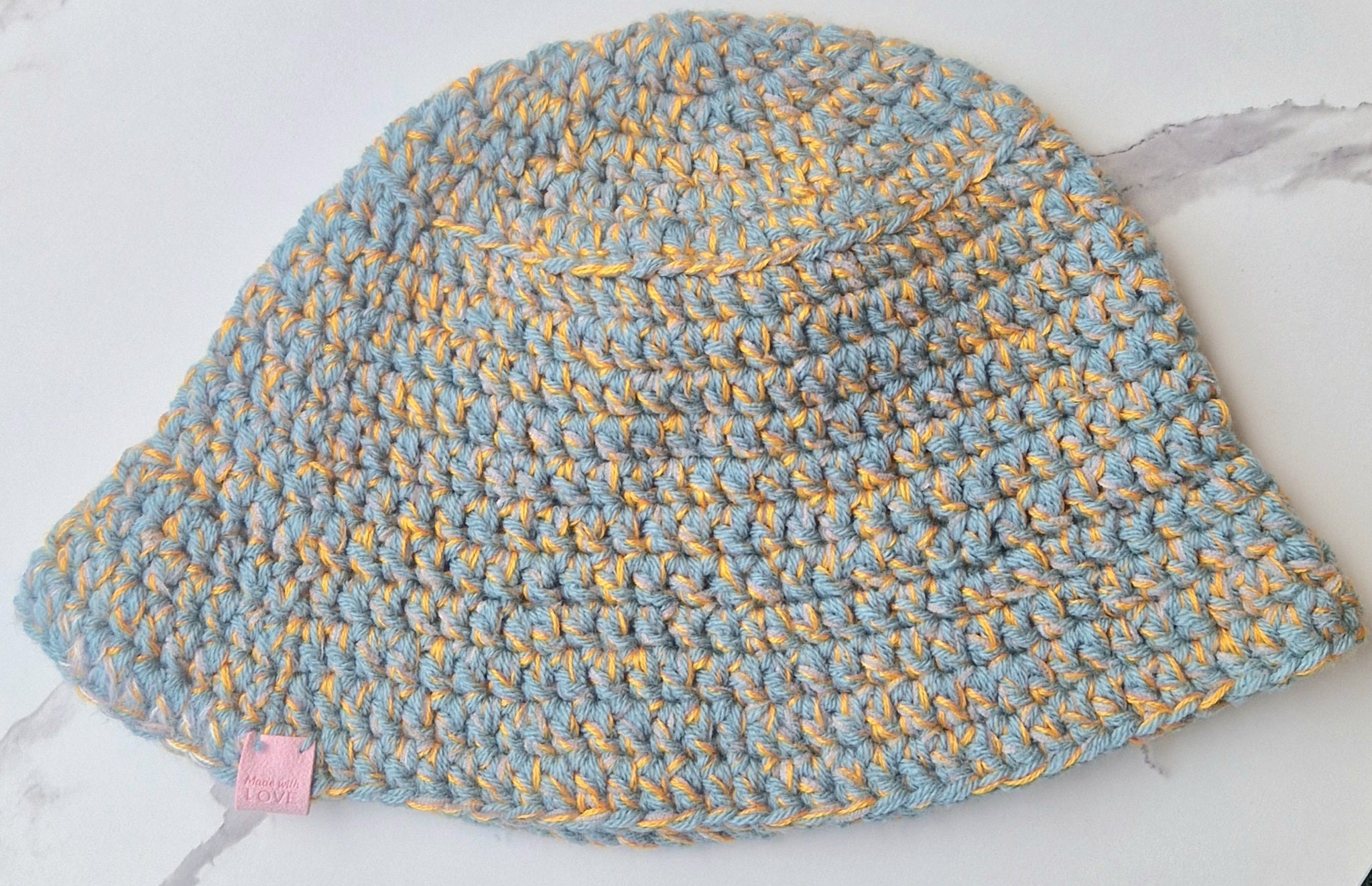 90's Inspired Blue And Gold Bucket Hats