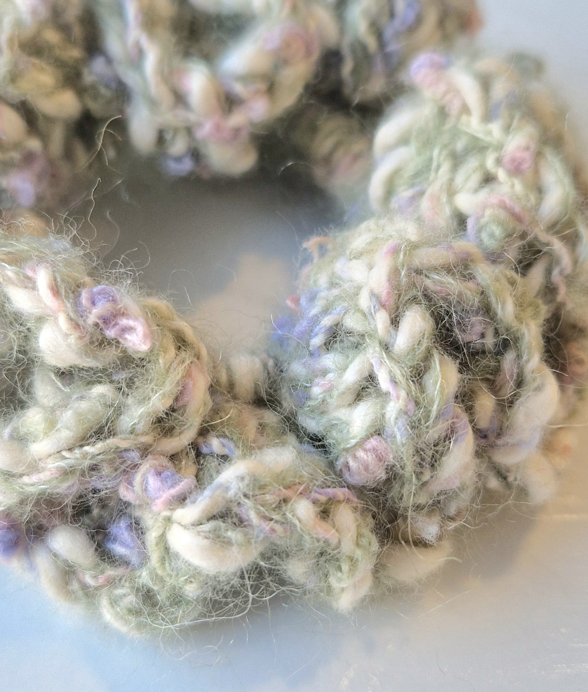 Autumn Fluffy Whimsical Crochet Scrunchies