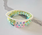 Colorful Beaded Stretch Bracelets Set