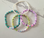 Colorful Beaded Stretch Bracelets Set