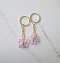 Cute, Shiny Flower beaded Keychain Small