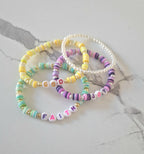 Colorful Beaded Stretch Bracelets Set