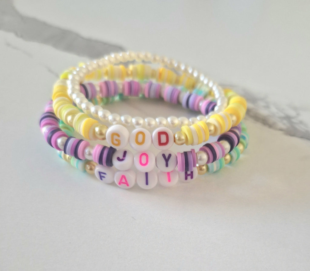 Colorful Beaded Stretch Bracelets Set