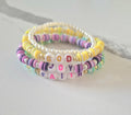 Colorful Beaded Stretch Bracelets Set