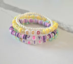 Colorful Beaded Stretch Bracelets Set
