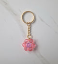 Pretty Beaded Flower Keychain Small