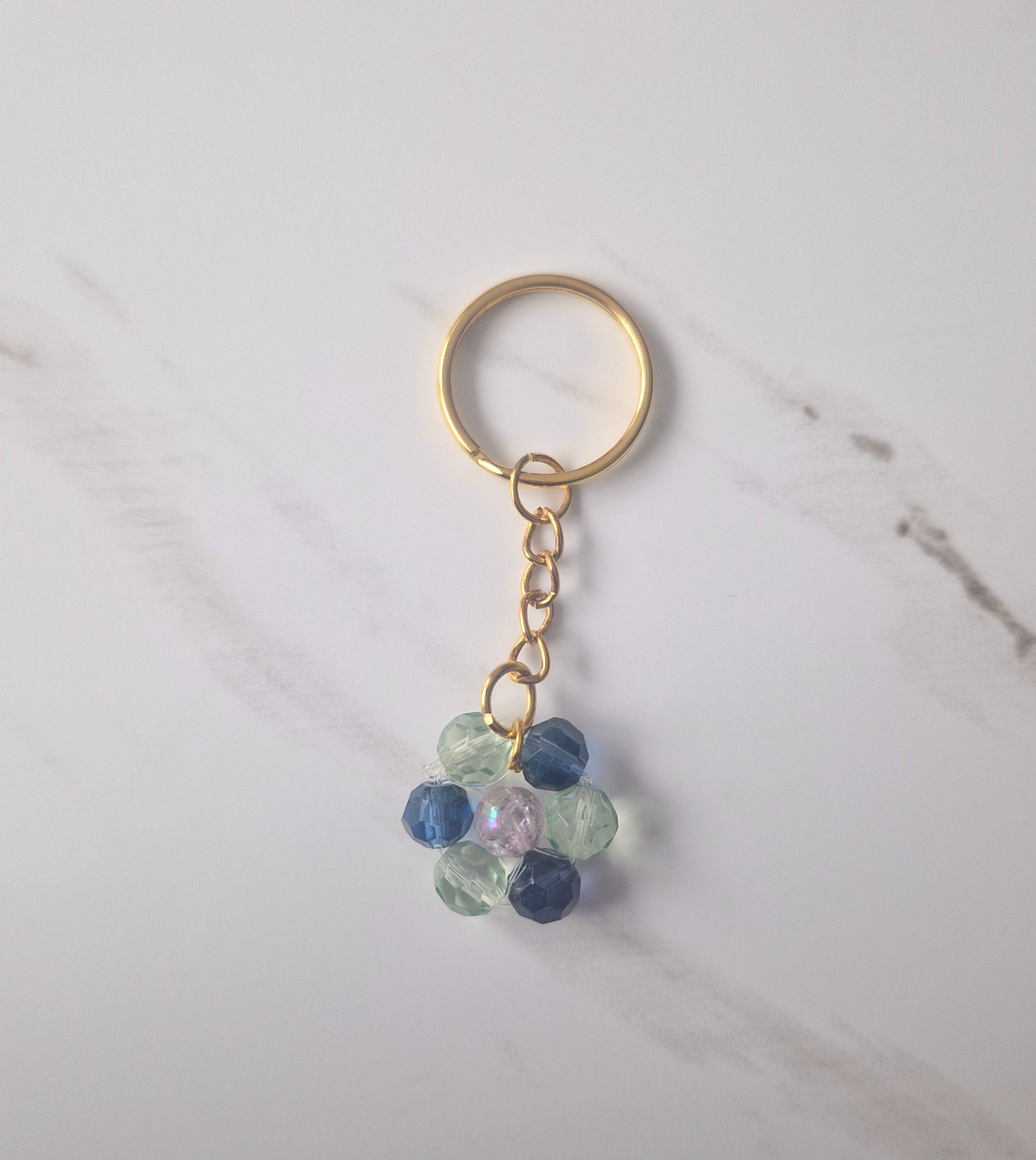 Cute Beaded Flower Keychain Small