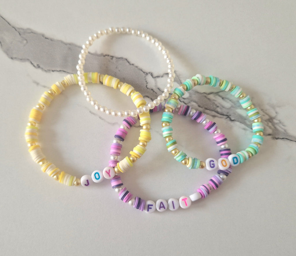 Colorful Beaded Stretch Bracelets Set